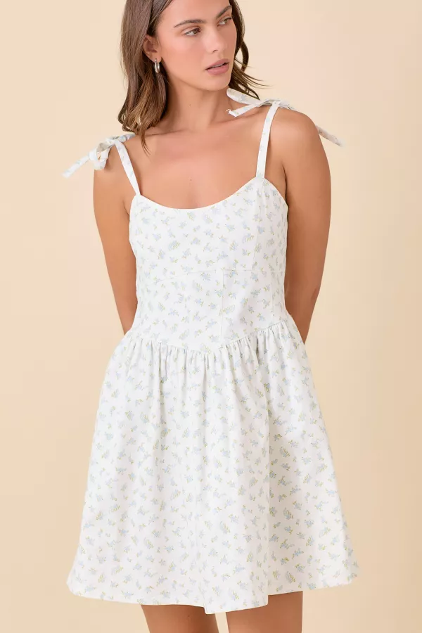 Ditsy Flower Print Dress main image 1
